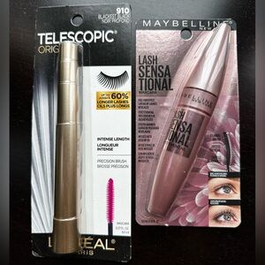 free with purchase | Maybelline & L’Oréal mascaras 👁️